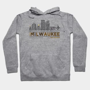 MKE Foodie City Skyline • Milwaukee, WI Hoodie